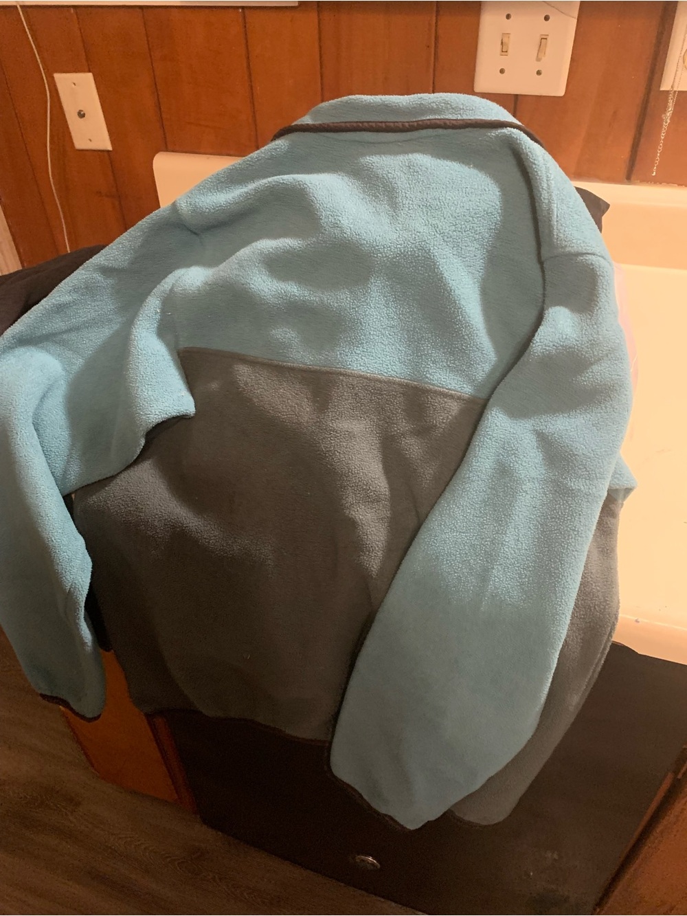 Patagonia Synchilla Snap-T Fleece Pullover Blue Gray Colorblock Medium - Picture 2 of 4
